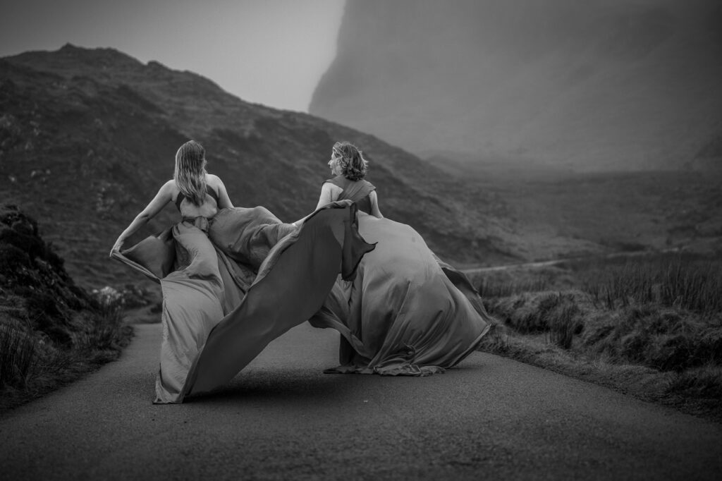 Looking for Something Different to Do on the Isle of Skye? Try a Flying Dress Photoshoot